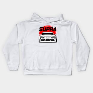 White Supra MK V Kids Hoodie